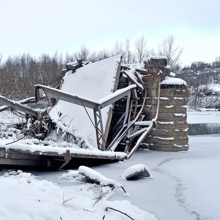 old-metallic-bridge-river-destroyed-by-flood-life-after-devastating-flood